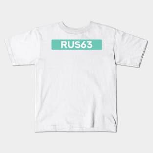 George Russell 63 - Driver Tag #3 Kids T-Shirt